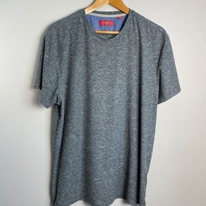 Bruno Milano Men's Gray/Black Streaked Short Sleeve Basic Casual T-shirt Size XL